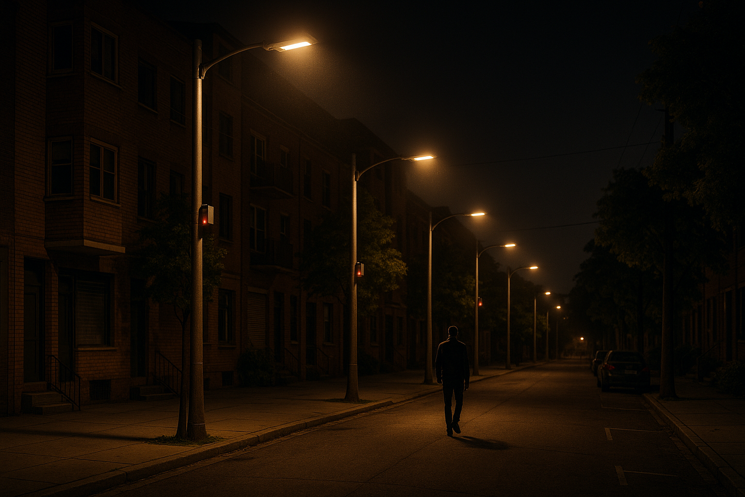 Faroles LED urbanos regulables en función de presencia y luz ambiental