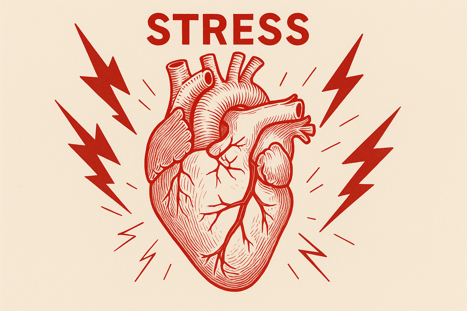 Estrés crónico y el riesgo de enfermedades cardiovasculares.