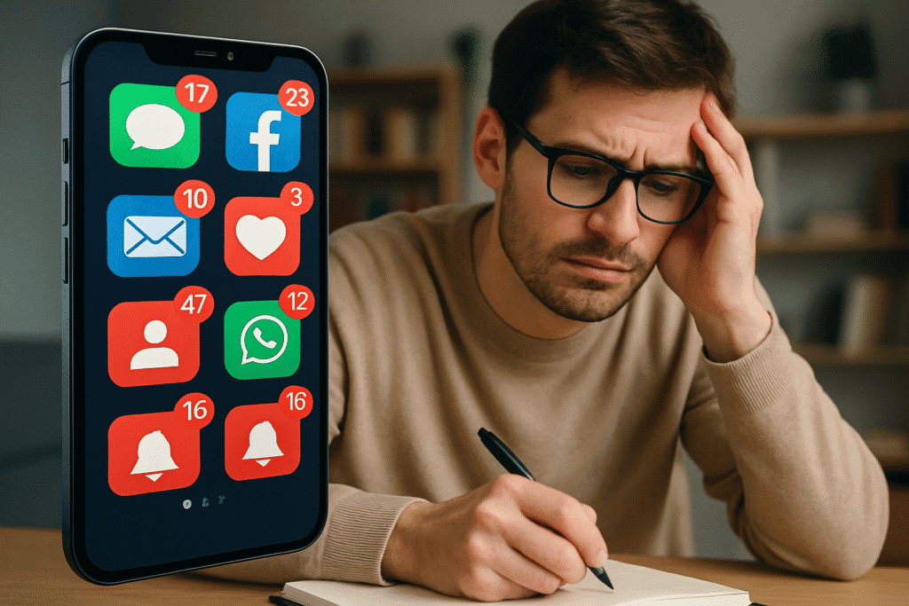 El impacto de las notificaciones en la concentración.