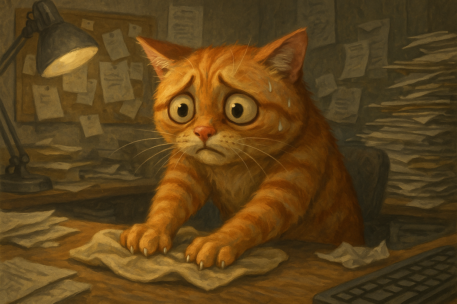 Gato amasa en momentos de ansiedad.