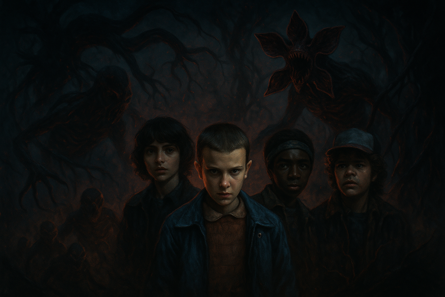 Stranger Things y sus personajes.