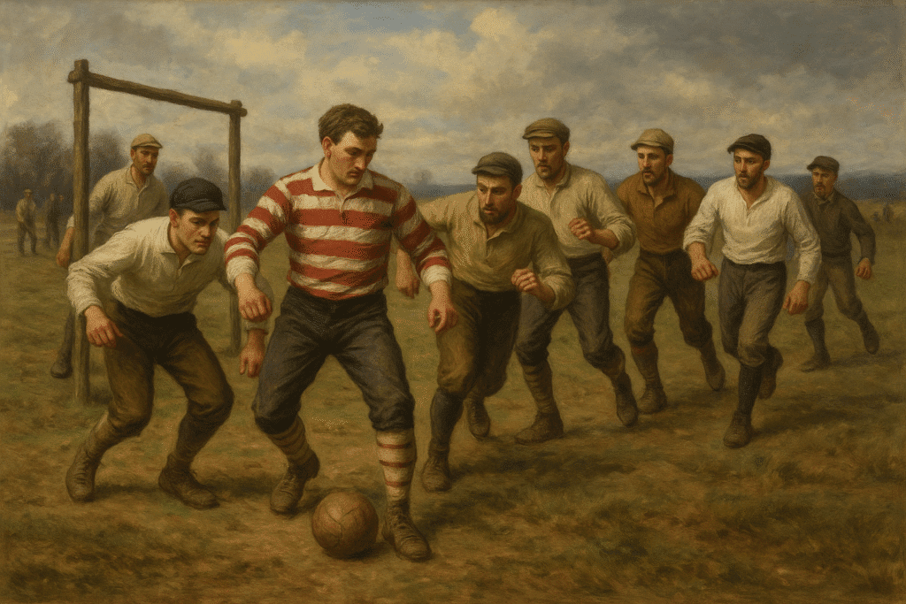 Primeros partidos de fútbol.