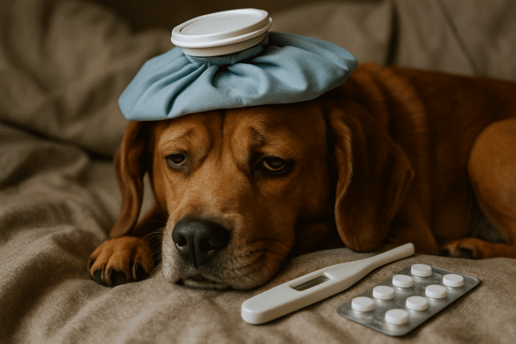 Vómitos no productivos en perro