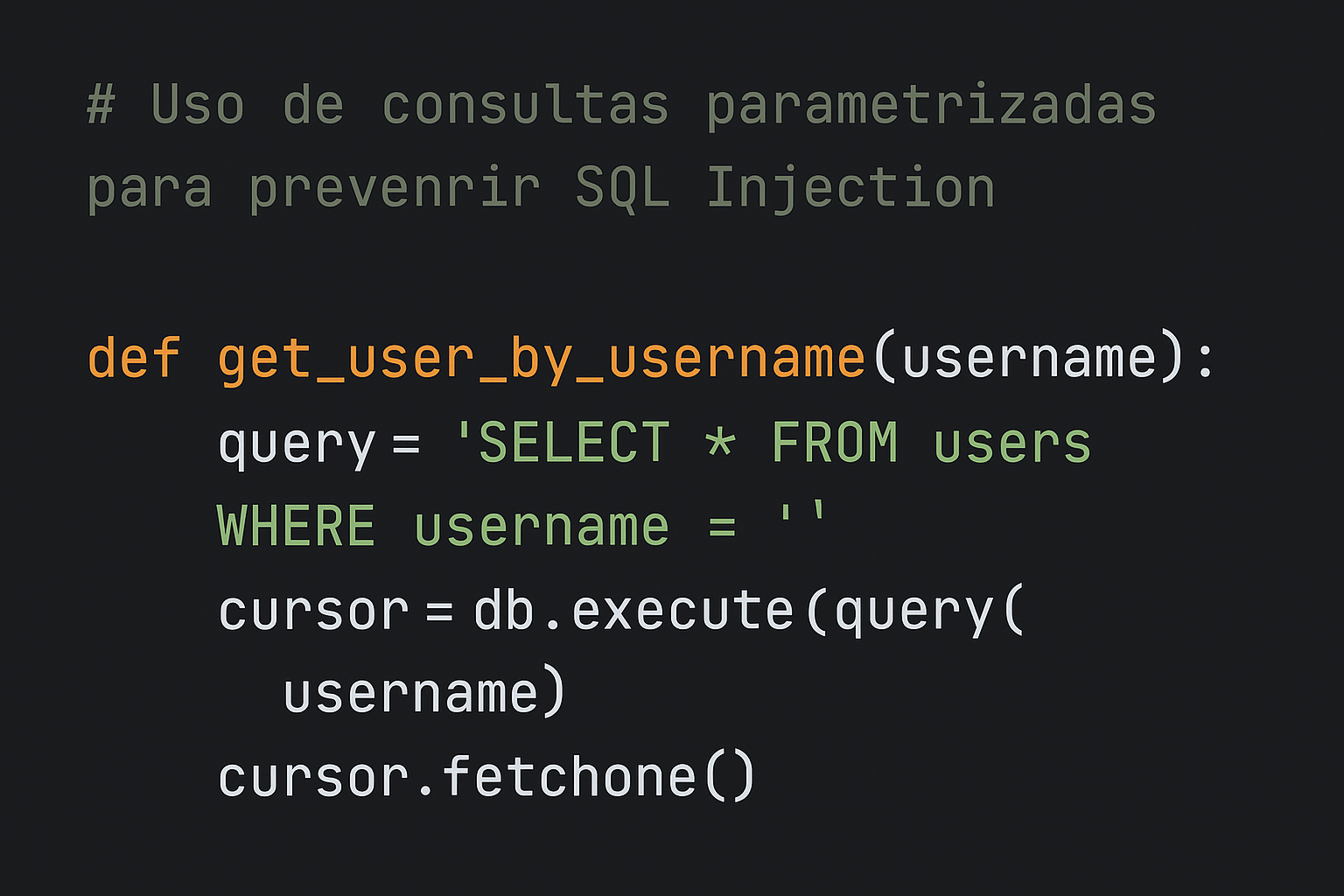 Uso de consultas parametrizadas