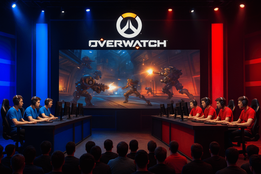 Competencia de esports en juego de arena