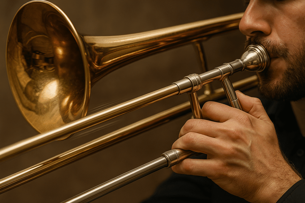 primer plano de la vara moviéndose en glissando