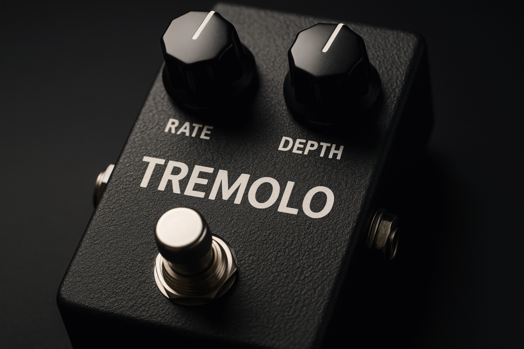 pedal de trémolo en primer plano