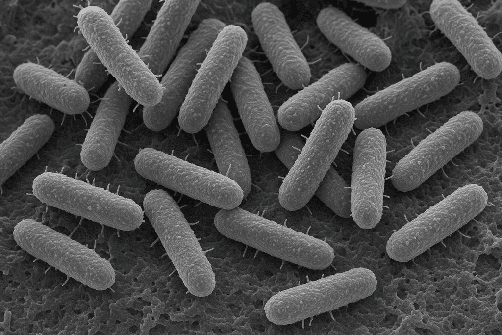microscopía de bacterias extremófilas