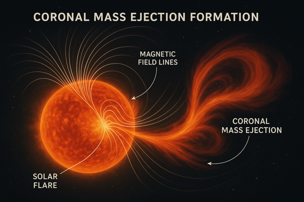 esquema de formación de una CME