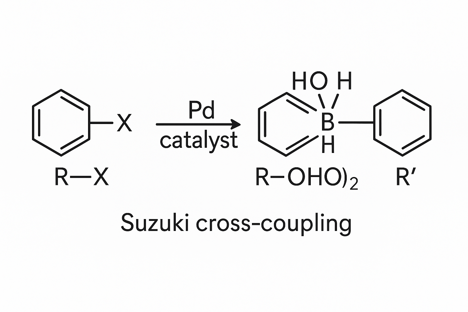 esquema de acoplamiento cruzado catalizado por paladio