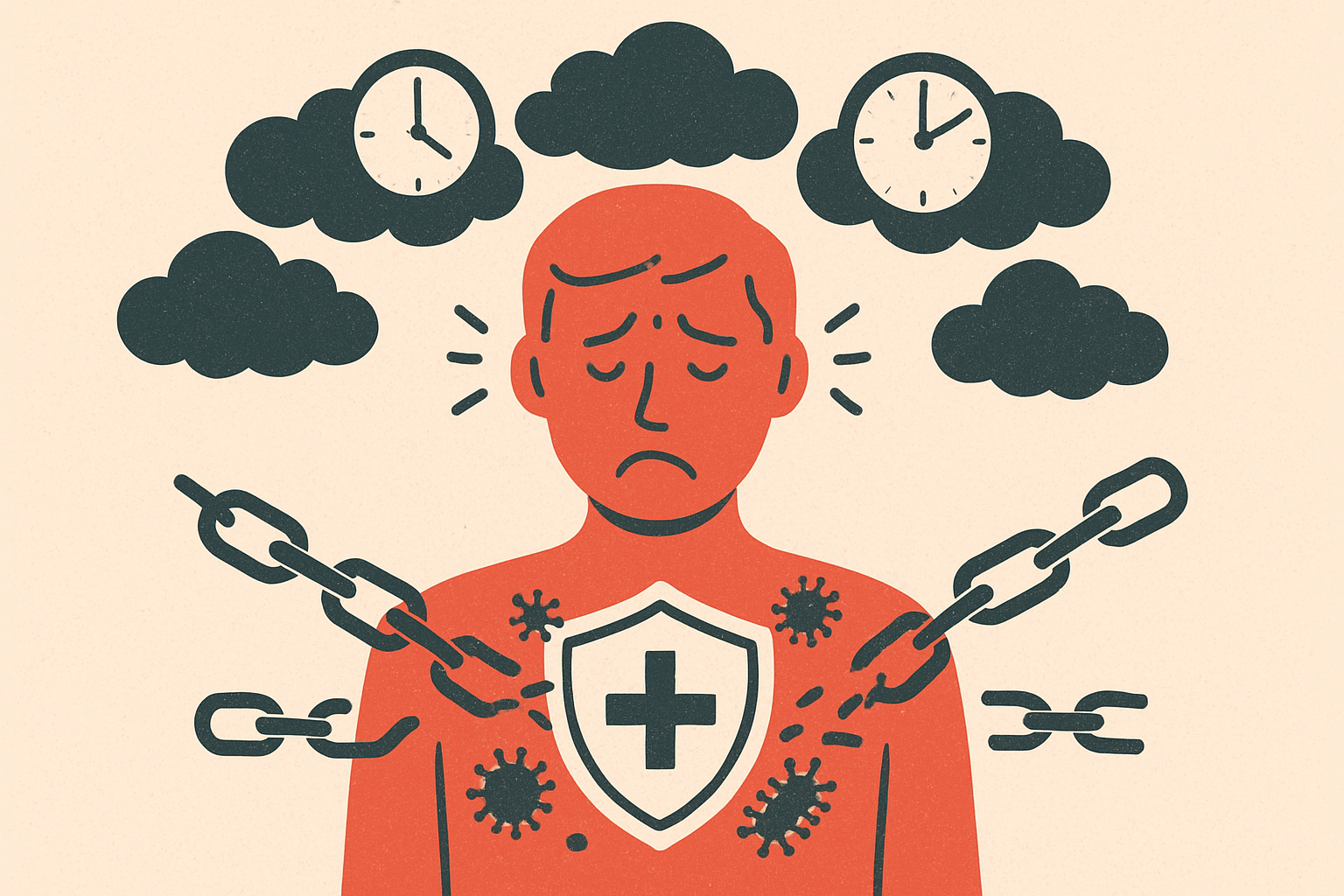 Estrés y su impacto en el sistema inmunológico.