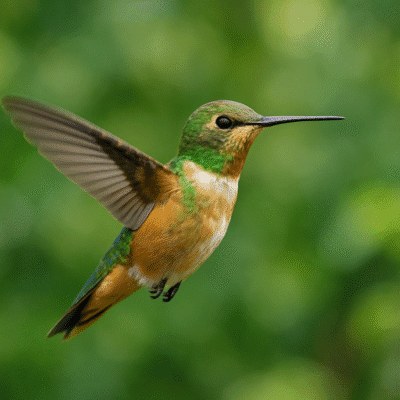 Colibrí en vuelo